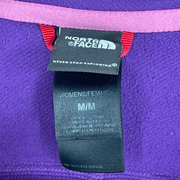 The North Face Purple Mock Neck Full Zip Long Sleeve Jacket Size Medium - Picture 4 of 5